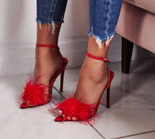 Load image into Gallery viewer, Feather Thin Strap High Heel Sandals - Kingz Court