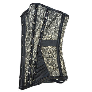 Leather Sexy Lace Hollow Out Waist Corset - Kingz Court