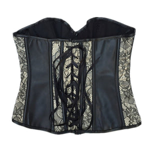 Leather Sexy Lace Hollow Out Waist Corset - Kingz Court