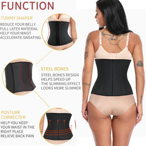 25 Steel Boned Waist Trainer - Kingz Court