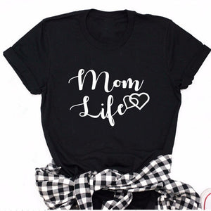 Mom Life Heart T Shirt - Kingz Court