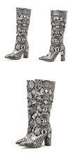 Load image into Gallery viewer, Colorful Snake Skin Boots - Kingz Court