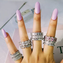 Load image into Gallery viewer, Luxury 925 Sterling Silver Eternity Band Ring - Kingz Court