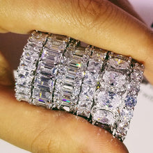 Load image into Gallery viewer, Luxury 925 Sterling Silver Eternity Band Ring - Kingz Court
