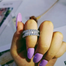 Load image into Gallery viewer, Luxury 925 Sterling Silver Eternity Band Ring - Kingz Court