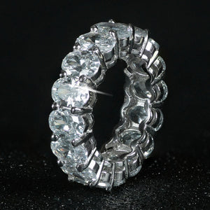 Luxury 925 Sterling Silver Eternity Band Ring - Kingz Court