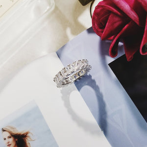 Luxury 925 Sterling Silver Eternity Band Ring - Kingz Court