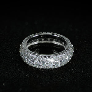 Luxury 925 Sterling Silver Eternity Band Ring - Kingz Court