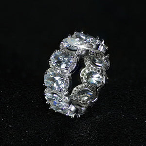 Luxury 925 Sterling Silver Eternity Band Ring - Kingz Court