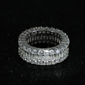 Luxury 925 Sterling Silver Eternity Band Ring - Kingz Court