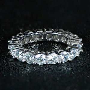 Luxury 925 Sterling Silver Eternity Band Ring - Kingz Court