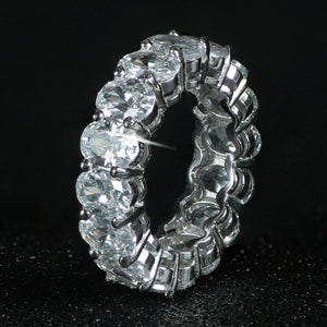 Luxury 925 Sterling Silver Eternity Band Ring - Kingz Court