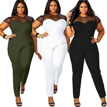 Load image into Gallery viewer, Mesh Lace Shoulder Jumpsuits - Kingz Court