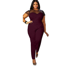Load image into Gallery viewer, Mesh Lace Shoulder Jumpsuits - Kingz Court