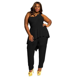 Off The Shoulder Ruffle Jumpsuit - Kingz Court