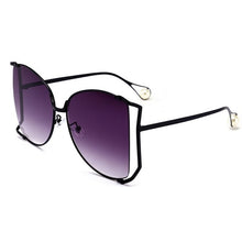 Load image into Gallery viewer, Pearl Decoration Designer Half Frame Oversized Sunglasses - Kingz Court