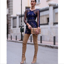 Load image into Gallery viewer, Thigh High Lace Up Over The Knee Boots - Kingz Court