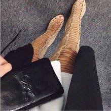 Load image into Gallery viewer, Thigh High Lace Up Over The Knee Boots - Kingz Court