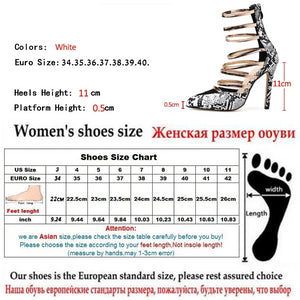 Snake Print Pointed Toe High Heels - Kingz Court