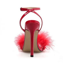 Load image into Gallery viewer, Feather Thin Strap High Heel Sandals - Kingz Court