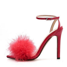Load image into Gallery viewer, Feather Thin Strap High Heel Sandals - Kingz Court