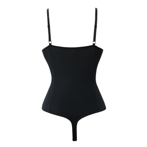 Spaghetti Strap One Piece Bodysuit Shapewear - Kingz Court