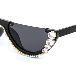Trendy Diamond Cat Eye Sunglasses - Kingz Court
