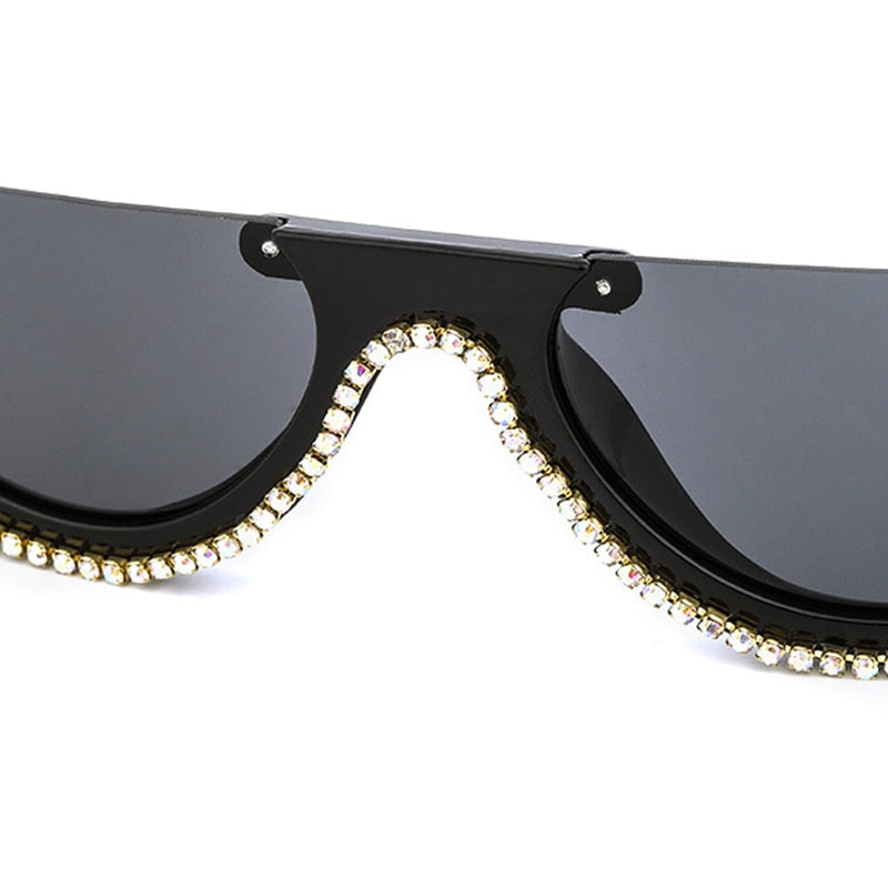 Sunglasses Cat Eye Frame Glitter Sunglasses Diamond Crystal Designer Style  Women Black White UV400 Sun Glasses Fashion Eyewear J230731 From 4,79 € |  DHgate