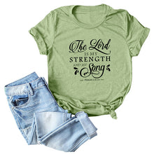Load image into Gallery viewer, The Lord Is My Strength &amp; Song T-Shirt - Kingz Court
