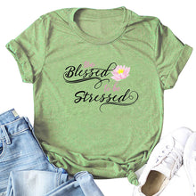 Load image into Gallery viewer, Too Blessed To Be Stressed T-shirt - Kingz Court